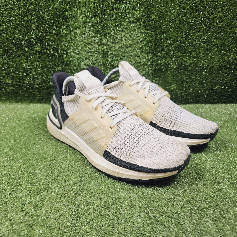Adidas Ultraboost 19 White Black Panda Athletic Running Sneakers Mens 8.5